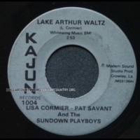 Lisa Cormier -  Pat Savant And The Sundown Playboys – Lake Arthur Waltz / Sundown Playboy Special